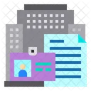 Id Card Building File Icon
