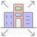 Building Expansion Lineal Color Icon Icon