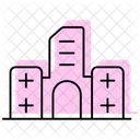 Building Extension Color Shadow Thinline Icon 아이콘