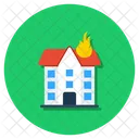 Building Fire Incident House Fire Icon