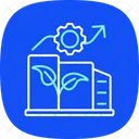 Eco Friendly Urban Development Blue Icon Icon