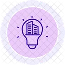 Building Innovation Line Icon Icon