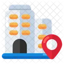 Building Location Direction Gps Icon
