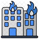 Building On Fire Home Fire House Burning Icon
