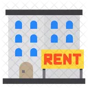 Rent Building Real Estate Icon