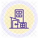 Building Refurbishment Line Icon Icon