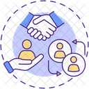 Building relationships  Icon