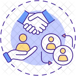 Building relationships  Icon