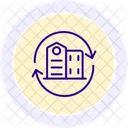 Building Renovation Line Icon Icon