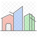 Building Structure Lineal Color Icon Icon