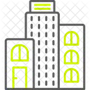 Building Tower Office Residence Real Estate Structure House Apartment Hostel Icon