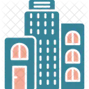 Building Tower Office Residence Real Estate Structure House Apartment Hostel Icon