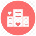 Building With Heart Hotel Love Concept Icon