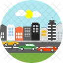 Buildings in city  Icon