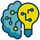 Bulb Idea Brain Icon
