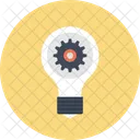 Bulb Cogwheel Concept Icon