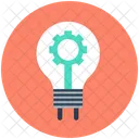 Gear Bulb Lightbulb Icon