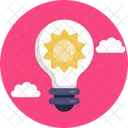 Solar Energy Bulb Solar Icon