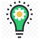 Bulb Cog Idea Icon