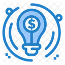 Bulb Dollar Business Idea Icon