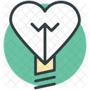 Bulb Heart Shaped Icon