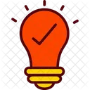 Bulb Check Idea Icon