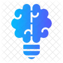 Bulb Brain Artificial Intelligence Icon