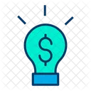 Bulb Dollar Dollar Bulb Finance Idea Icon