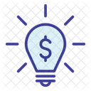 Bulb Dollar Dollar Idea Icon