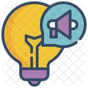 Bulb Advertising Idea Icon