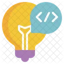 Bulb Coding Working Icon