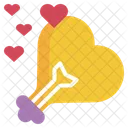 Bulb Heart Happy Icon