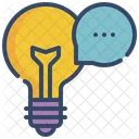 Bulb Thinking Talk Icon