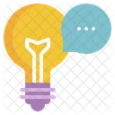 Bulb Thinking Talk Icon