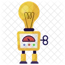 Bulb Robot Creative Robot Bionic Man Icon