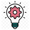 Gear Light Bulb Icon