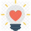 Cuore Lampadina Lampadina Icon