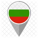 불가리아 국가 위치 위치 아이콘