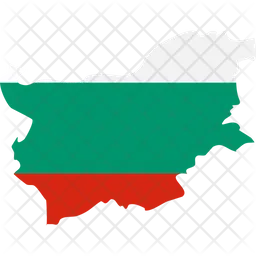 Bulgaria  flag map  Icon