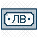 Bulgarian Lev Paper Money Banknote Icon