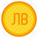 Bulgarian Lev Coin Currency Icon