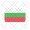 Bulgarien Flagge Land Symbol