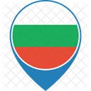 Bulgarien Flagge Welt Symbol