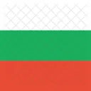 Bulgarien Flagge Welt Symbol