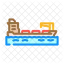 Bulk Carrier Ship Icon