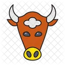 Bull Face Animal Icon
