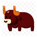 Bull Animal Celebration Icon