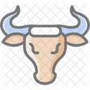 Bull Cattle Head Icon