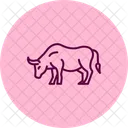 Bull Grazing Bull Grazing Icon
