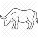 Bull Grazing Bull Grazing Icon